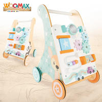 WOOMAX - Andador madera para bebés, carrito andador, 29,5x33x47 cm, juguetes de madera para bebés, incluye actividades, espejo, figuras interactivas, madera FSC, juguete multisensorial, juguetes infantiles, juegos para niños de 1 año - details 1