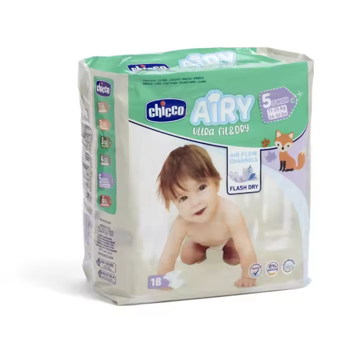 CHICCO PAÑAL AIRY 5 11-25 KG 34 UDS - 1