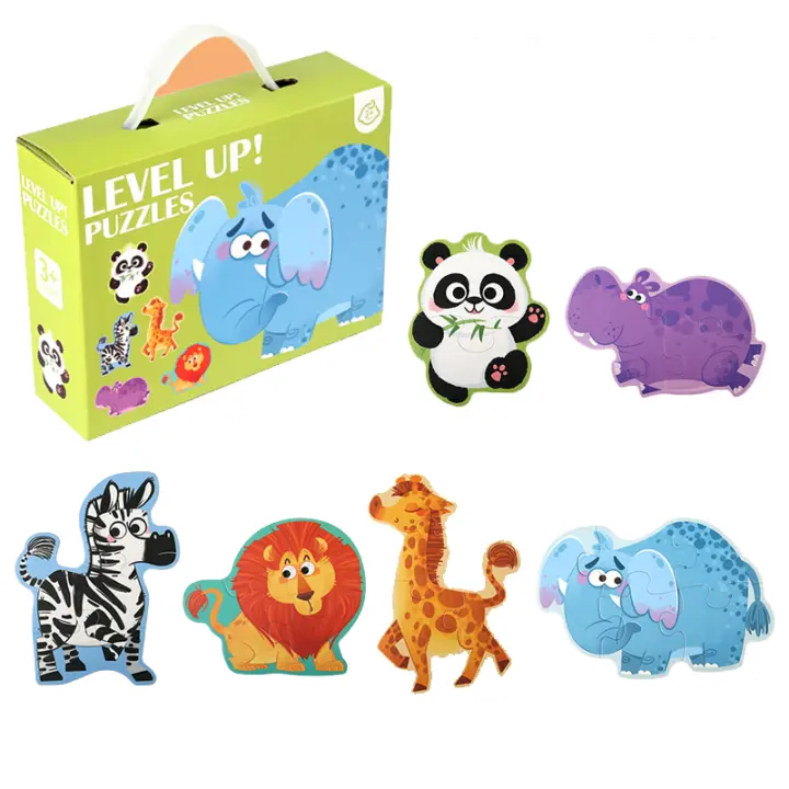 Puzzle para niños - Puzzle para niños, 6 Unidades, Rompecabezas de Rompecabezas, Juguetes para bebés de 3, 4, 5 años, Regalos educativos Montessori - 1