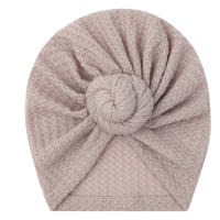 Gorro De Bebé Crochet Tejido Solido Para Niños Y Niñas Nuevos Recién Nacidos 3M-5T Bufanda De Cabeza Para Niños Y Niñas - details 8
