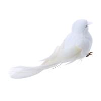 Decoración De Pájaro De Imitación Blanco Para El Hogar Y Jardín Decoración De Boda Y Navidad Pájaro De Amor Y Paz Artificiales Modelo De Pato Simulación - details 4