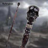 Bastón De Madera Creativo Con Diseño De Calavera De Diablos Negro Para Moda Y Cosplay Decorativo 93cm Con Punta De Goma Para Senderismo - details 0