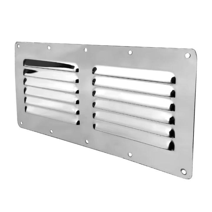 Accesorios De Barco 2X Ventilador De Aire En Acero Inoxidable Tapa De Ventilación Louvre 4.53*9.13 Pulgadas Para Hardware Marítimo - 1