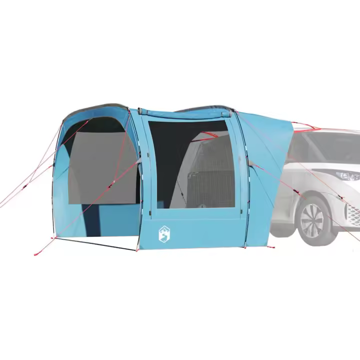 vidaXL Carpa para coche impermeable en color Verde/Azul - 1