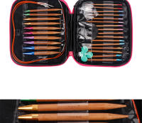 Juego De 13 Pares De Agujas De Tejer En Bambú Círculas QJH (2.75mm-10mm) Un Gran Regalo Para Los Enthusiasts Del Tejer - details 2