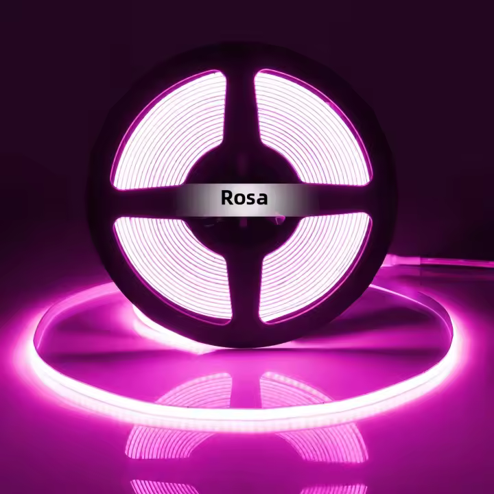 Barra De Luz LED COB 5MM 12V 320Leds/M 3000K 4000K 6000K Alta Densidad Tira Flexible Para Iluminación De Gabinete Azul Rojo - 1