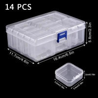 Caja De Almacenamiento De Plástico Transparente Para Bolas Mini Organizador De Artesanía Pequeño Empaque Independiente - details 0
