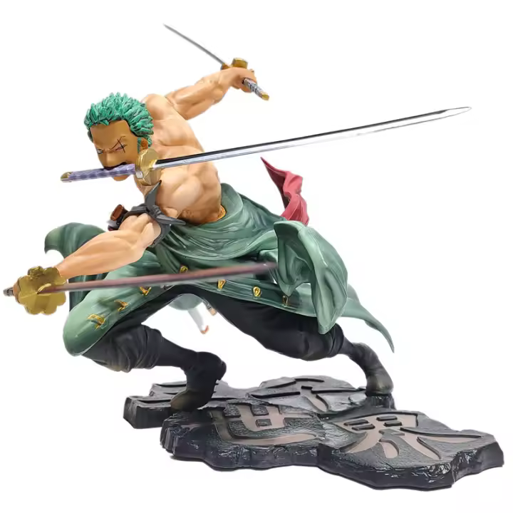 Figura De Acción Anime One Piece 10cm Roronoa Zoro Triple Hoja Sa-Maximum PVC Colección Modelo Juguetes Muñeca Regalo Para Niños - 1