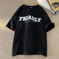 Camiseta De Verano Para Hombre Estampada Coreana Simple Y2K Cuello Redondo Manga Corta Transpirable Ligera Secado Rápido Protección Solar Sostenible Sin Capucha Talla Regular - details 2