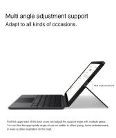 Funda De Teclado Para Tableta Lenovo Tab P11 TB-J606F P11 plus TB-J606X TB-J607F Xiaoxin Pad plus 11'' Cubierta Inteligente Antichoque Resistente a Caídas Material TPU - details 3