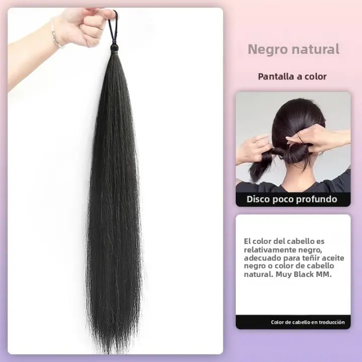 Bola De Enredado De Fibra Sintética Anillo De Pelo Natural Volumen Bajo Donut De Pelo Synthético Para Pelucas Tipo De Material: Fibra Resistente Al Calor - 1
