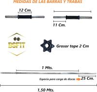 Mancuernas Ajustables para Entrenamiento en Casa, Kit Mancuernas Tipo Dumbbell Set con Pesas Ajustables, Pesas y Mancuernas para Pesos Fitness, Ideal para Musculación - details 1