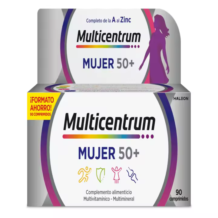 MULTICENTRUM MUJER 50+ 90 COMPRIMIDOS - 1