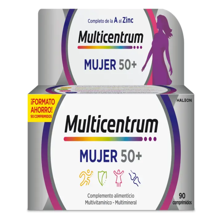 MULTICENTRUM MUJER 50+ 90 COMPRIMIDOS - 1