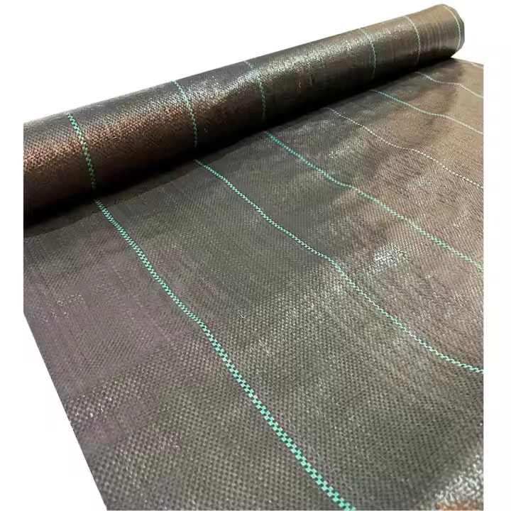 Tradineur - Malla antihierbas, rollo de tela protectora permeable contra malas hierbas, resistente al desgaste y desgarro, contra UV (Negro, 1 x 10 m) - 1
