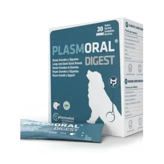Pharmadiet Plasmoral Digest 30 sobres Razas Grandes y Gigantes - 1