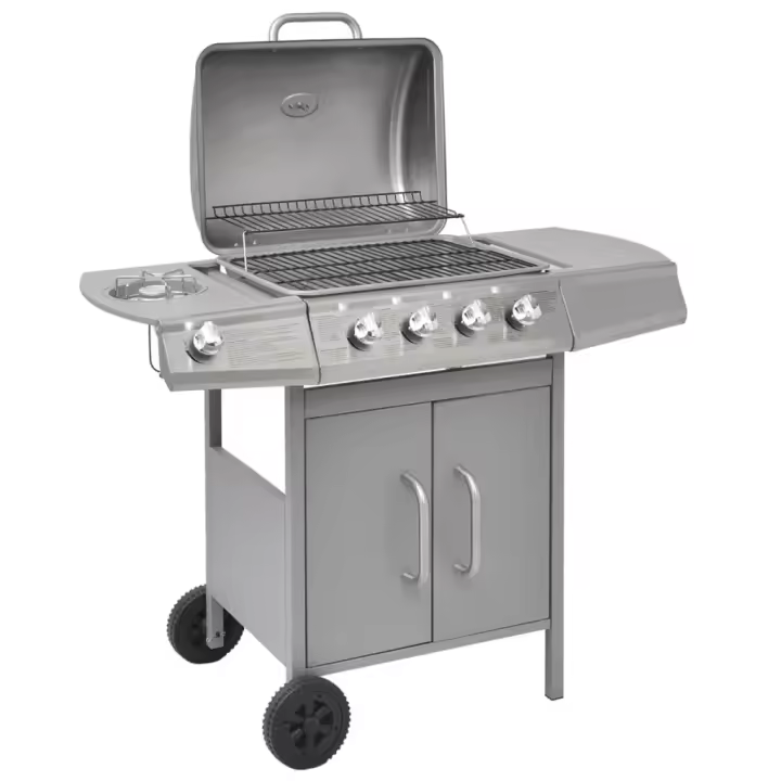 Barbacoa de Gas Grill 4 + 1 Estua de Plata - 1