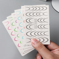 Set De 8 Pcs De Pegatinas De Uñas Gradient French Line Colores Estriados Diseños Ombre Para Decoración DIY Herramientas Guías De Estampado De Uñas - details 10