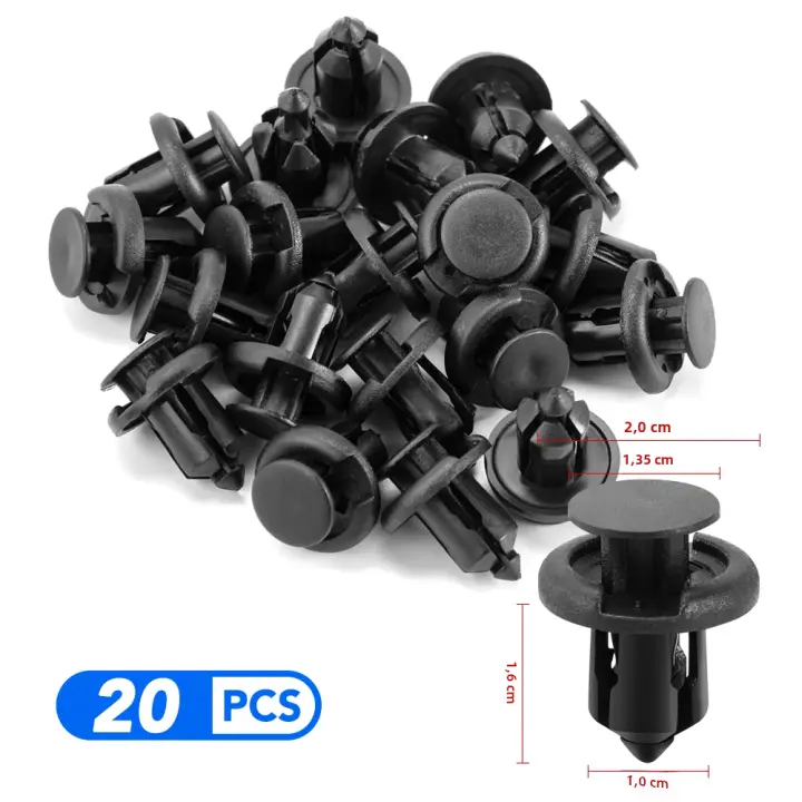 20Pcs Clips De Parachoques Para Coche Auto Retenci\u00f3n R\u00e9plica Honda Accord Civic CRV HRV Pilot Odyssey 10mm Herramienta De Reparaci\u00f3n De Autom\u00f3viles - 1