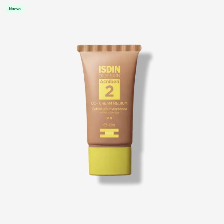 Isdin CC Cream Acniben SPF30 Color Medio — oferta en Miravia