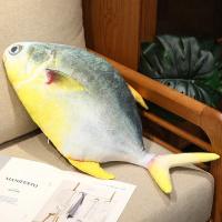 Juguete De Peluche 3D Simulación Peces Mero Salmón Saury Cordero Cojín Creativo Para Sofá Regalo Para Niños Animal De Peluche Tipo Muñeco Relleno De Algodón PP - details 8