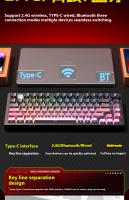 TECLADO MECÁNICO GAMING LEOBOG Hi75C pro Con Aluminio Y Teclas De Intercambio Calor Cableado RGB Personalizable Para Jugador Con Gaskets - details 22
