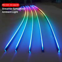 Luz Ambiental De Coche 18 En 1 Con 64 Colores Acrílico 110cm 90cm 75cm 35cm 20cm Control Bluetooth Aplicación RGB Para Interior Del Coche - details 8