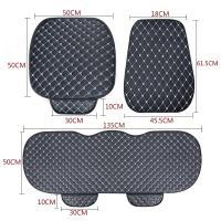 Cubiertas De Asiento De Coche Universal En Cuero PU Para Todas Las Estaciones Protector De Asiento Delantero Y Trasero Almohadilla Cojín Mat Accesorios Interiores De Auto Con Bolsa De Almacenamiento - details 3