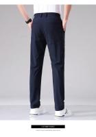 Pantalones Casuales Para Hombre Verano Ultrafino Seda De Hielo Delgados Rectos Negros Grises Pantalones De Negocios Rapidos Secados - details 14
