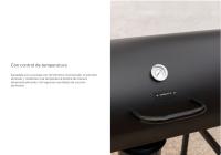 CREATE - Barbacoa Ahumadora de Carbón Create con Ruedas y Bandejas Laterales Plegables - BBQ SMOKEY - details 3