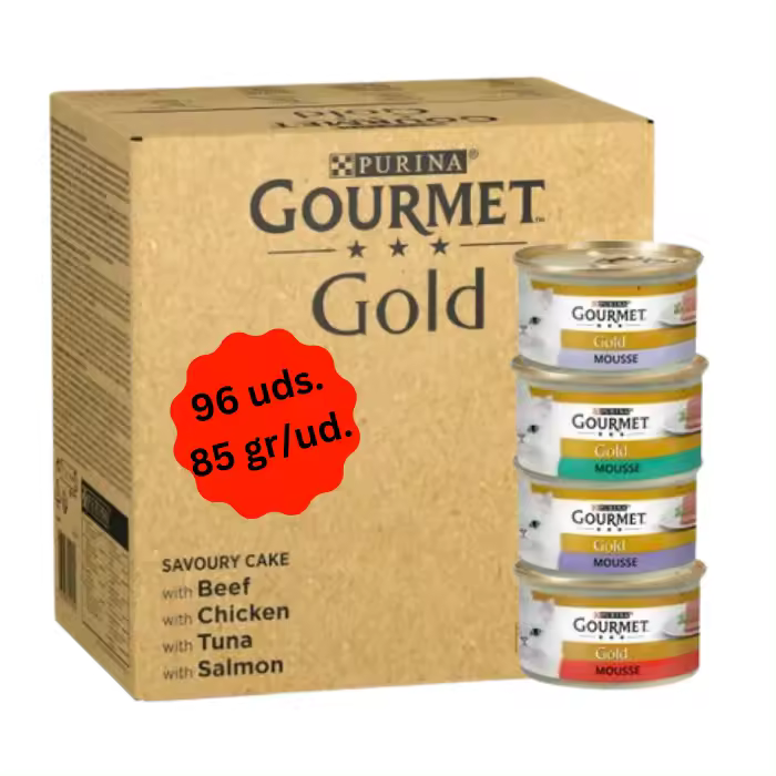 Purina Gourmet Gold Tartelette Pack Multivariedad Gato Latas - 96 unid. x 85 gr - 1