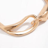 Collar Gargantilla Punk Para Mujer Con Cierre De Metal Exagerado Y Grueso IngeSight.Z Color Oro Corto Para Fiesta Joyería De Moda - details 8