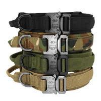 Collar Táctico Para Perros De Medio a Grande Camuflaje Duradero Para Caminar Y Entrenamiento Adecuado Para El Sheperd Aleman - details 1