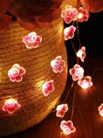 Luz De Flores De Cerezo En Rosa Con 10/20/30 LED Decoración Para Pared Y Dormitorio Luz Faeirita Operada Por Batería Para Sala De Estar Y Puertas - details 6