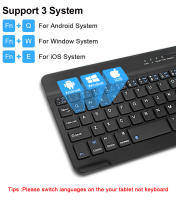 Teclado Bluetooth Inalámbrico Multilenguaje Azerty Para iPad Mac PC Tablet Celular Y Laptop Con Ratón Mini Soporte Multilenguaje Incluye Ruso Coreano Francés Y Español - details 5