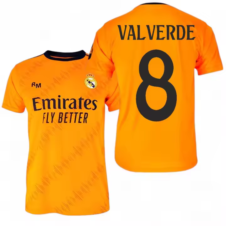 Real Madrid - Camiseta Segunda Equipación Adulto - Temporada 24/25 - Dorsal de Valverde. - 1