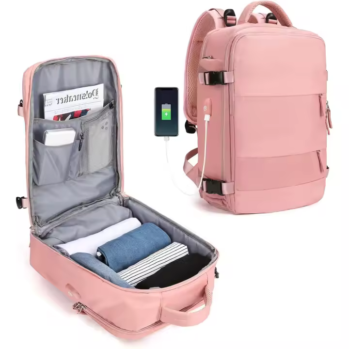 Mochila de viaje grande para mujer, mochila de mano - 1