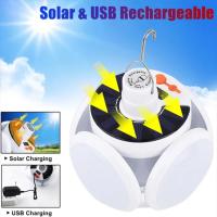 Lámpara De Emergencia Portátil Solar LED Recargable USB Torcha De Búsqueda Para Camping Y Apagones Plegable Y Ligera - details 0