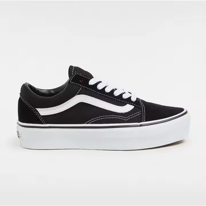 Zapatillas Negras Vans Old Skool de Plataforma - 1