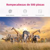 Puzzle De 500 Piezas Para Adultos Con Tema De Animales De La Pradera Decoración Para El Hogar Y Pared Regalo Para Halloween Navidad Y Cumpleaños - details 0