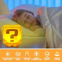 Lámpara De Noche Con Musica LED En Forma De Preguntas Super Mario Toad Anime Periféricos Para Dormitorio Carga USB Regalos Para Jóvenes De 14 Años O Más - details 3