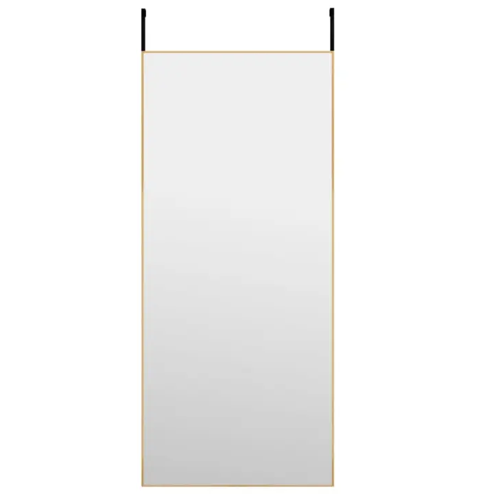 vidaXL Espejo de Puerta Cristal y Aluminio Salón Pasillo Interior Color Dorado,  Negro, y mas - 1