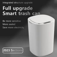 Basurero Inteligente Y Automático 12L Blanco Impermeable Eléctrico Para Cocina/Baño Con Tapa Y Sensor Touchless - details 1