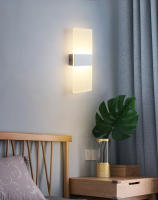 Luz De Pared LED En Acrílico Para Sala De Estar Corredor Y Dormitorio Estilo Largo 3/6/12W Decoración Artística Para La Cama Fuente De Luz Interior AC85-265V - details 2