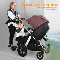 The second child baby stroller,, folding, universal, auxiliary pedal, travel sneak baby a good helper, travel talisman, accessories to assist, baby stroller rear hanging small tail car, safe and stable, height adjustable, anti-kick design, easy to install - details 12