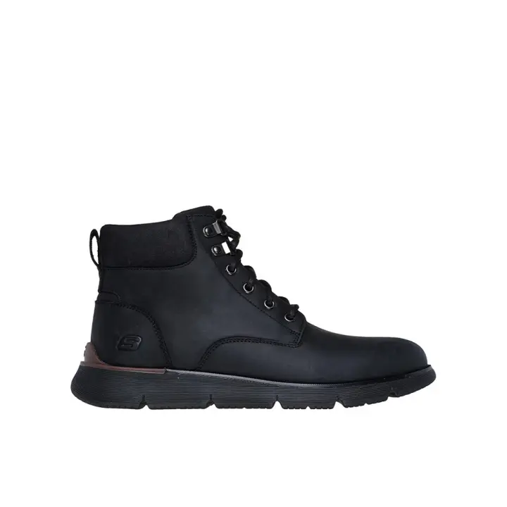 Skechers 205228_BBK Botines para hombre negros en piel 82020 - 1