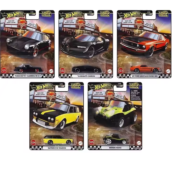 Hot Wheels Premium Boulevard pack de 5 coches 2025 GJT68-978B - 1