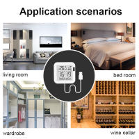 Sensor De Temperatura Inteligente WiFi Tuya Con Pantalla LCD Y Retroiluminación Sensibilidad Infrarroja USB Para Asistente Doméstico Alexa - details 21