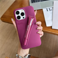 Funda De Silicona Para iPhone Con Diseño De Tostada Gris Y Ribbons Espresso Y Fresa Cubierta Lipstick Compatible Con Modelos 11 12 13 14 15 16 pro Max plus - details 7