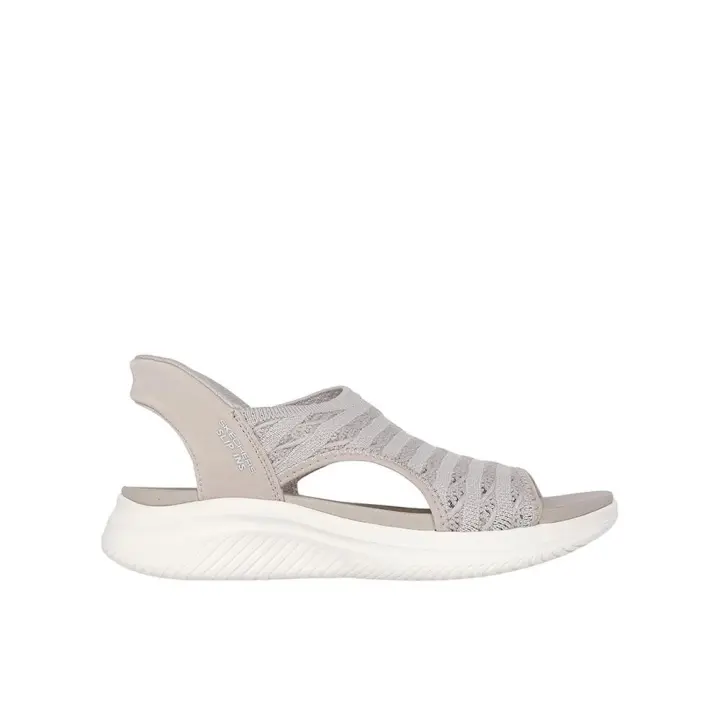 Skechers Ultra Flex 3.0 - Sun Warmth Sandalias deportivas para mujer beige en textil y sintético 83652 - 1